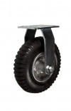 Колесные опоры неповоротные, пневматическое колесо, стальной прессованный обод, платформенное крепление, шарикоподшипник (PRF63 (60))